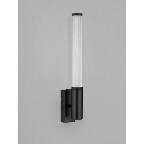 Nova Luce Mat črna kovinska LED stenska svetilka Nold &amp;ndash; Slike