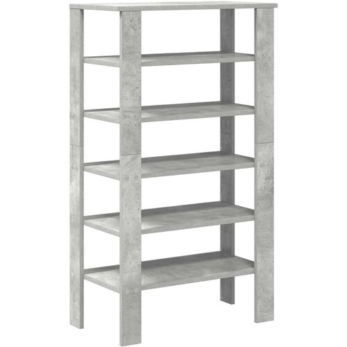 Stalak za cipele boja betona 61x32x105 cm konstruirano drvo Slike