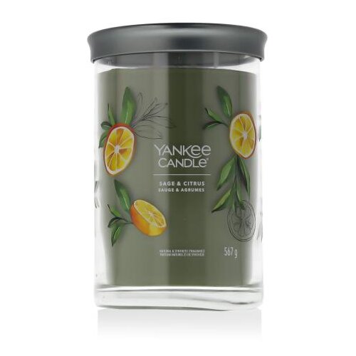 Yankee Candle Signature Sage &amp;amp; Citrus Tumbler 567 g di&amp;scaron;eča svečka Slike