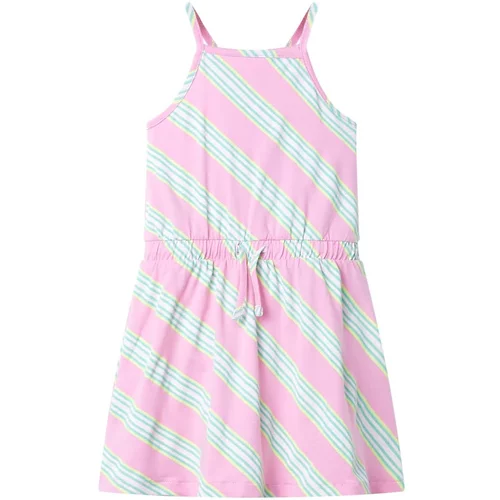  Dječja haljina bez rukava s vezicom ružičasta 116