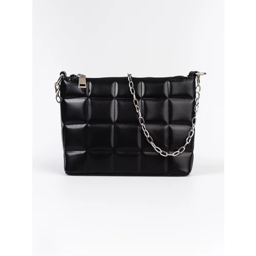 Shelvt Women's black quilted handbag