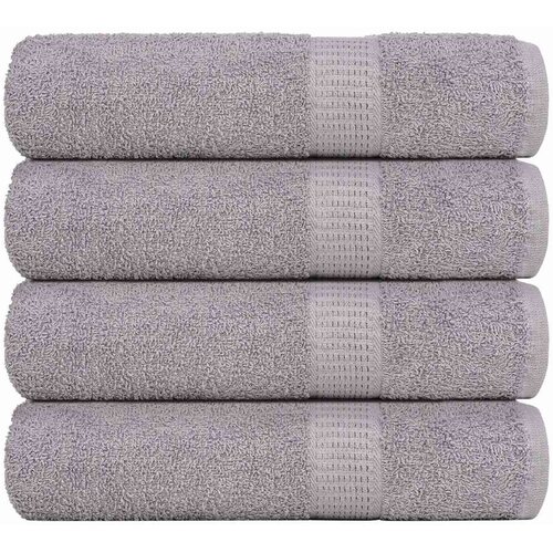 VidaXL Ručnici za ruke FROGN 4 kom. sivi 50x100 cm 360 g/m&amp;sup2; - Siva 50 x 100 cm 4 Slike
