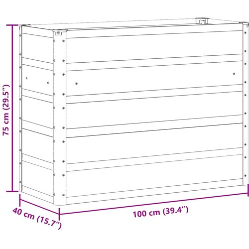  Sadilica Svijetlo siva 100 x 40 x 75 cm Čelik Slike