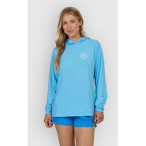Salty Crew Circled Tech Hoody Longsleeve Lycra pool blue Cene