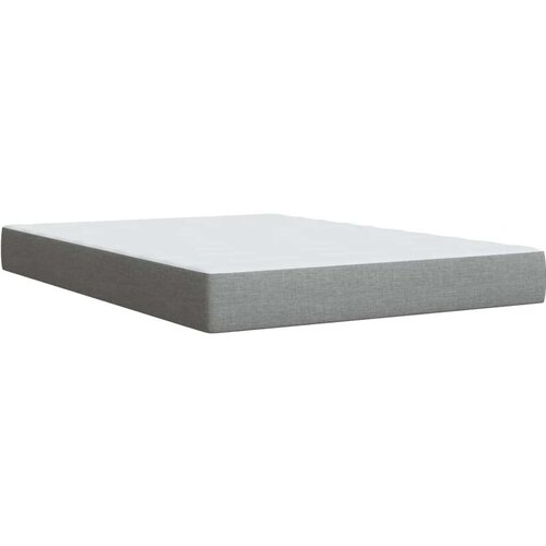 vidaXL Krevet s oprugama i madracem svjetlosivi 140x190 cm od tkanine Cijene