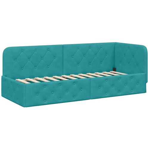  Kutni okvir kreveta s madracem Tirkizna 80 x 200 cm Bar&amp;scaron;un Slike