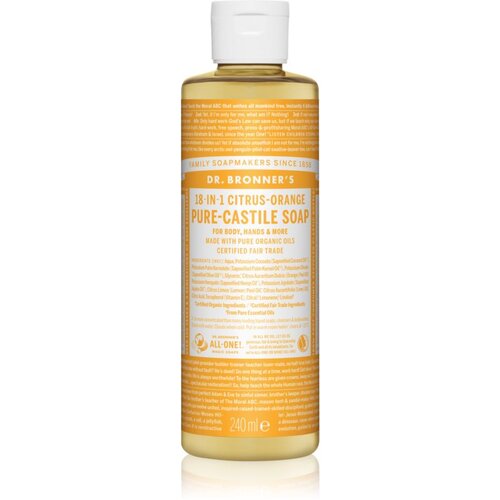 DR. BRONNER&amp;#039;S Citrus &amp;amp; Orange tekući univerzalni sapun 240 ml Slike
