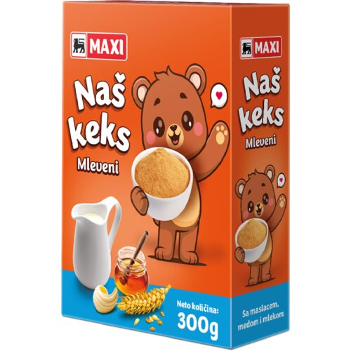 Maxi Nas Keks mleveni 300g Cene