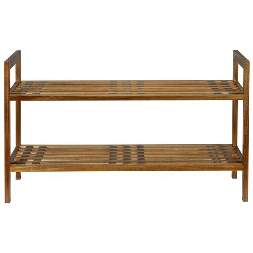 Wenko Stojalo za čevlje iz masivne akacije v naravni barvi 69x40,5x27 cm Fondi &amp;ndash; Slike