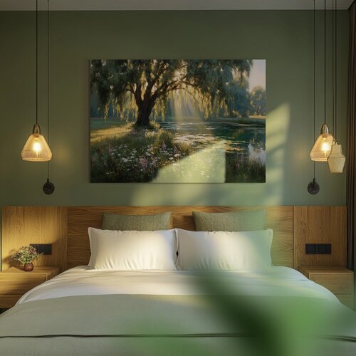 Styler Slika 113x85 cm Sunlit Willow &amp;ndash; Slike