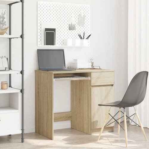 vidaXL Radni stol sonoma hrast 86x49x76 cm konstruirano drvo Cijene