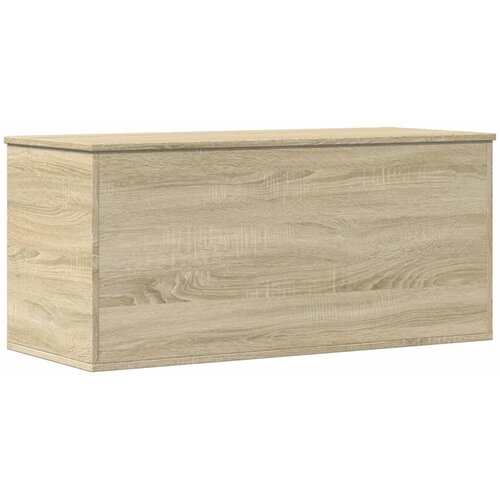  Kutija za pohranu boja hrasta 100x42x46cm od konstruiranog drva Slike