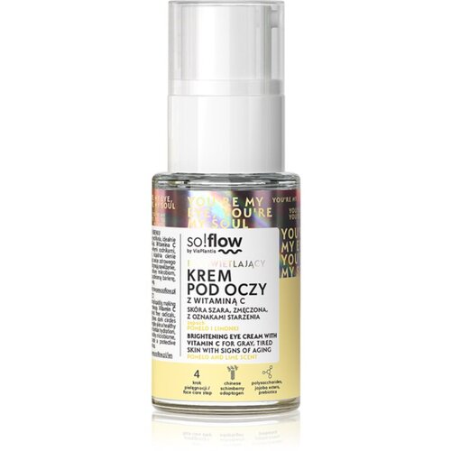 SoFlow Brightening Eye Cream krema za razstrupljanje in posvetljevanje za predel okoli oči z vitaminom C 15 ml Slike