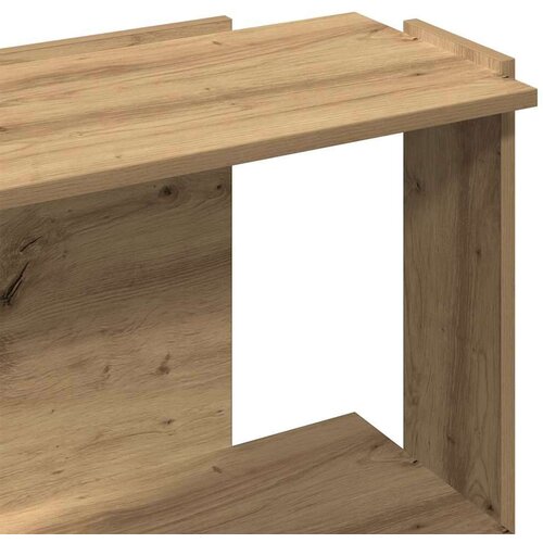 VidaXL Regal za knjige s 3 razina boja hrasta 60x30x80 cm drveni Slike