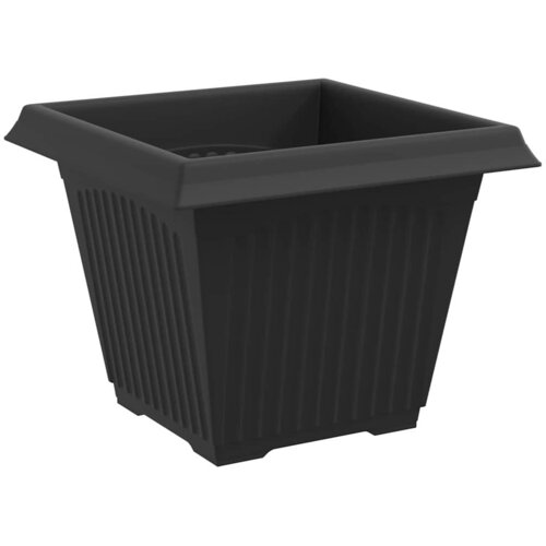  Saksije za biljke 24 pcs Crna 38 x 38 x 30 cm Plastika Slike