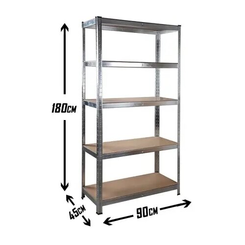 SUPERHOME 180x90x45cm 175Kg Metalna Montažna Polica Slike