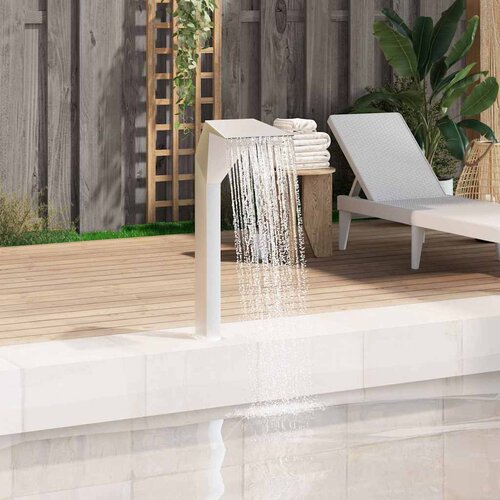 FONTANA za bazen od nehrđajućeg čelika 50 x 30 x 90 cm srebrna Cijene