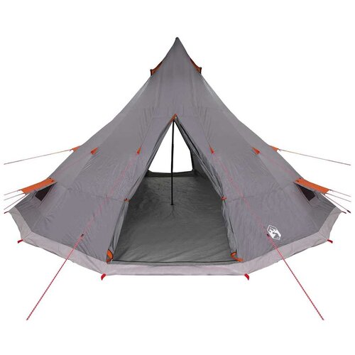 Tipi &amp;scaron;ator s krovom Siva i narančasta 560 x 560 x 300 cm taft Slike