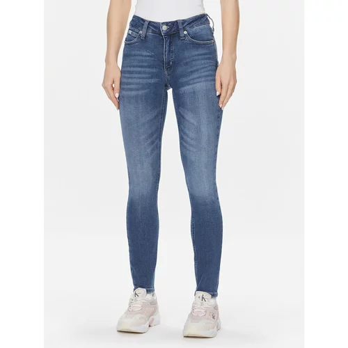 Calvin Klein Jeans Jeans hlače J20J222447 Modra Skinny Fit