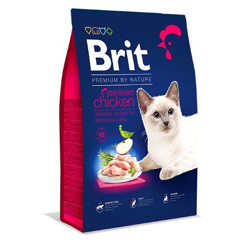 Brit premium by nature cat sterilized chicken - piletina 300 g Cene