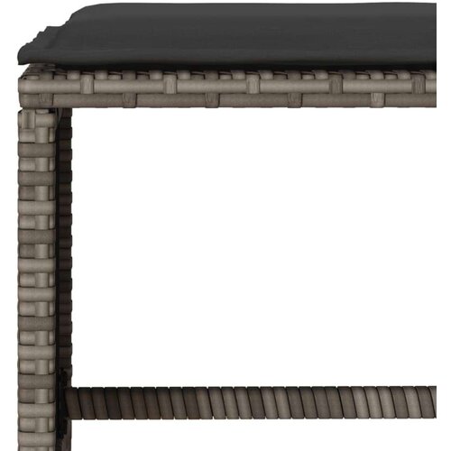 VidaXL 6-dijelni set vrtnih sofa od poliratana s jastucima sivi Slike