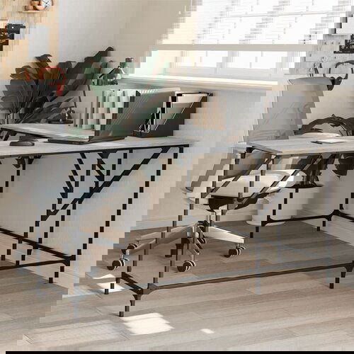 VidaXL Radni stol boja hrasta sonome 149x149x75 cm konstruirano drvo Slike