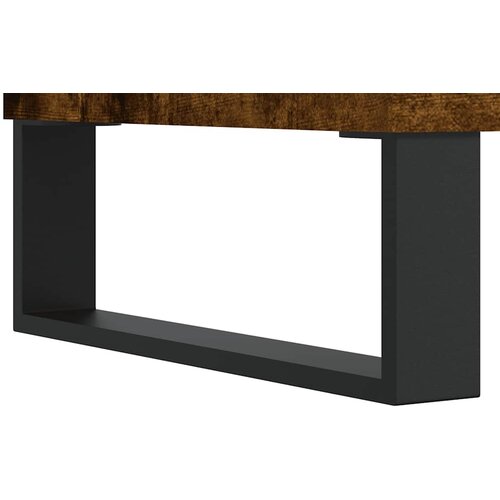  Stolić za kavu boja hrasta 80 x 80 x 36,5 cm konstruirano drvo Smeđa Slike