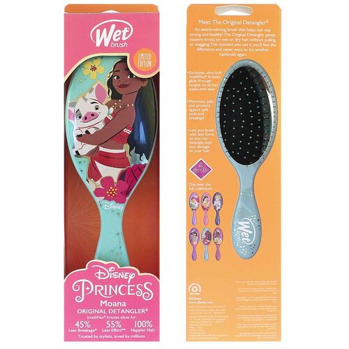 Wet Brush Original Detangler Disney Princess krtača za lase Moana 1 kos Slike