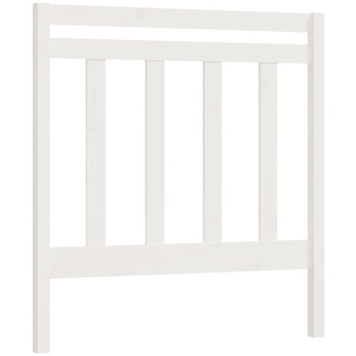 Maison Chic posteljno vzglavje - vzglavna omarica - nočna omarica belo 95x4x100 cm trdna borovina, (21706125) Slike