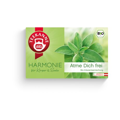 Teekanne bio čaj Harmonija du&amp;scaron;e i tijela - Slobodno di&amp;scaron;ite (20 vrećica s dvostrukom komorom) Slike