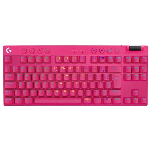 Logitech G PRO X TKL Lightspeed Gaming Keyboard, Pink, US, BT Tactile Cene
