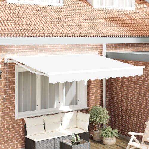  Skrovita tenda Bijelo 350x200 cm Tkanina i Aluminij Cijene