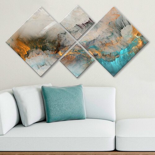 Wallity slika 4MDF368235464, 60x115 cm, 4 dijela Cene