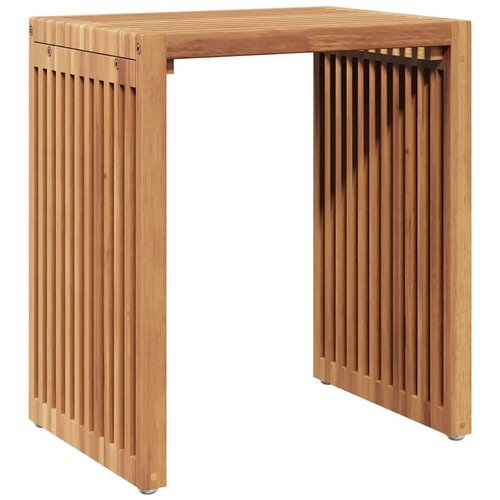 Vrtni bočni stol 3 pcs Smeđa 33 x 44,5 x 51 cm Čvrsto teak drvo Slike