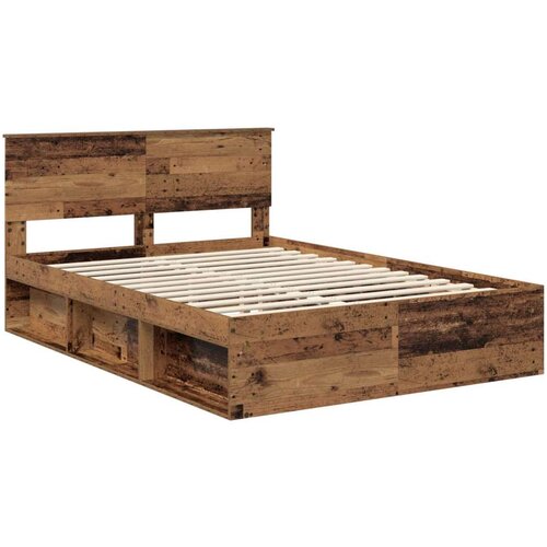  Okvir za krevet Staro drvo 150 x 200 cm Konstruirano drvo Slike