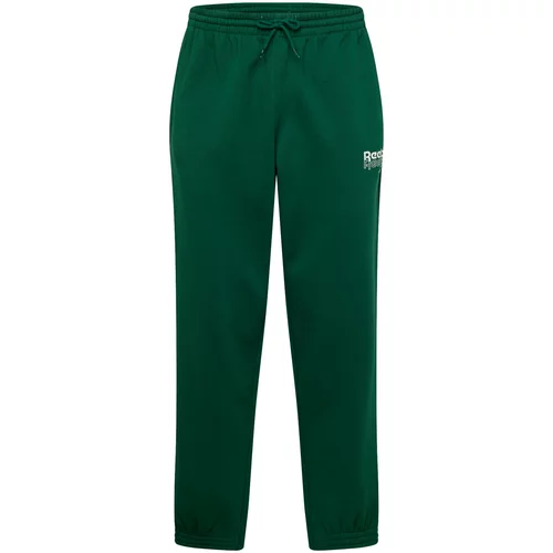 Reebok Sportske hlače zelena / bijela