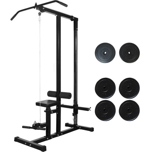 VidaXL Sprava za vježbanje s pločama za utege 40 kg Slike