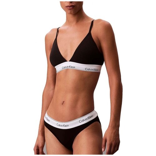 Calvin Klein Jeans Spodnje hlače LIGHTLY LINED TRIANGLE Črna Slike