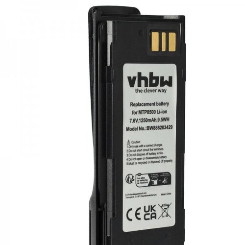 VHBW Baterija za Motorola MTP8500 / MTP8550, 1250 mAh Slike