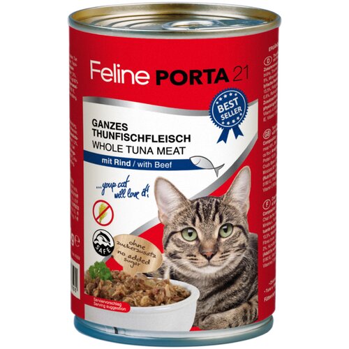  Feline Porta 21 varčno pakiranje 12 x 400 g - Tuna z govedino Cijene