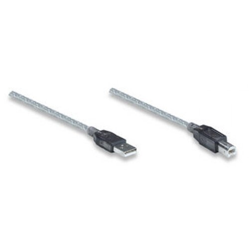 Manhattan USB kabel USB 2.0 USB-A vtič\, USB-B vtič 11.00 m transparentna 510424, (20414876) Cene