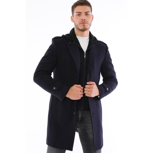 Dewberry PLT8401 MEN&amp;#039;S COAT-NAVY BLUE Slike