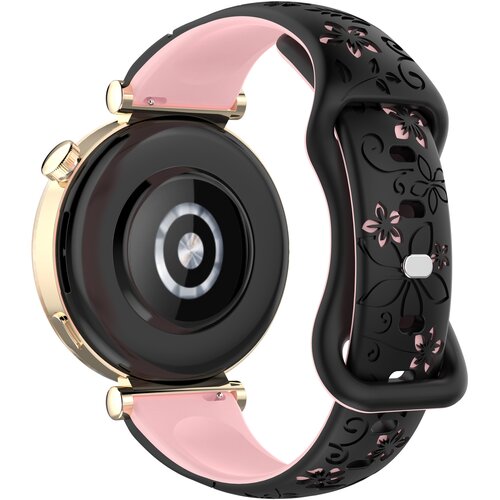INF Dvobarvni silikonski pa&scaron;ček za uro Pink 22 mm, (21741650) Cene