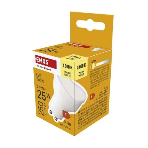  Led sijalica basic mr16 2,9w(25w) 250lm gu10 ww emos zl8f02 ( 3801 ) Cene