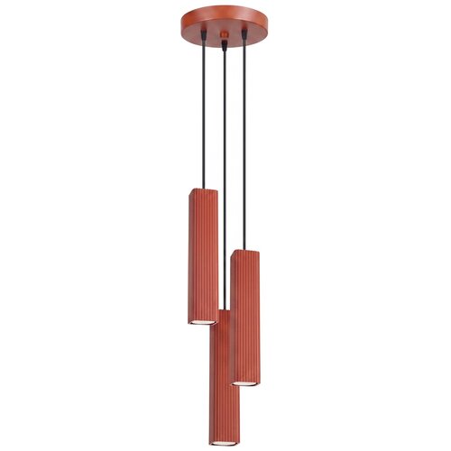 Sollux Lighting Viseča svetilka RAYO 3P rdeča okra, (5000499841) Slike