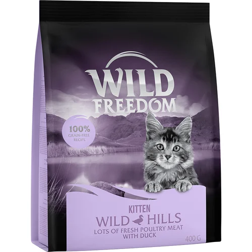 Wild Freedom suha mačja hrana 2 x 400 g po posebni ceni! - Kitten "Wild Hills" raca - recept brez žit