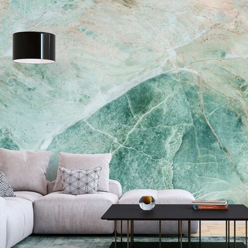  Samoljepljiva foto tapeta - Turquoise Marble 196x140 Cijene