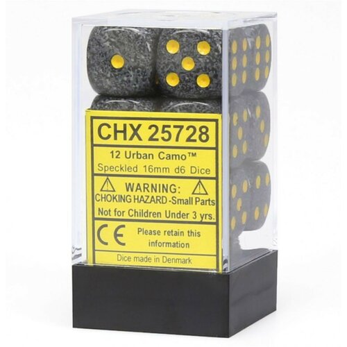 Chessex kockice - speckled - urban camo - dice block 16mm (12) Slike
