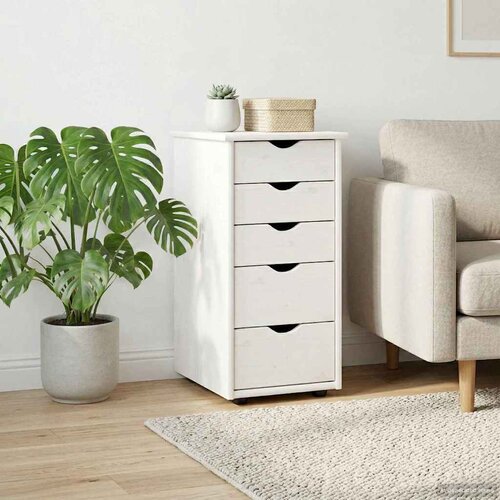  Cabinet Bijelo 34 x 39 x 61,5 cm Čvrsto borovo drvo Cijene