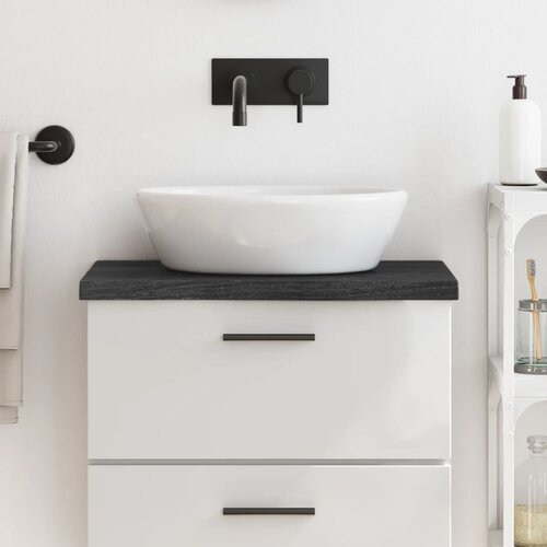 VidaXL Kopalni&amp;scaron;ki pult temno siv 60x40x(2-4) cm obdelan trden les Slike